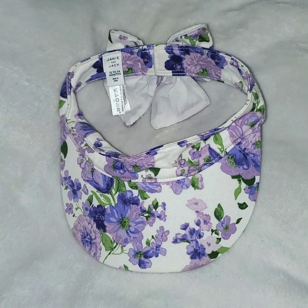 Janie & Jack Floral Visor Size 12-24 months